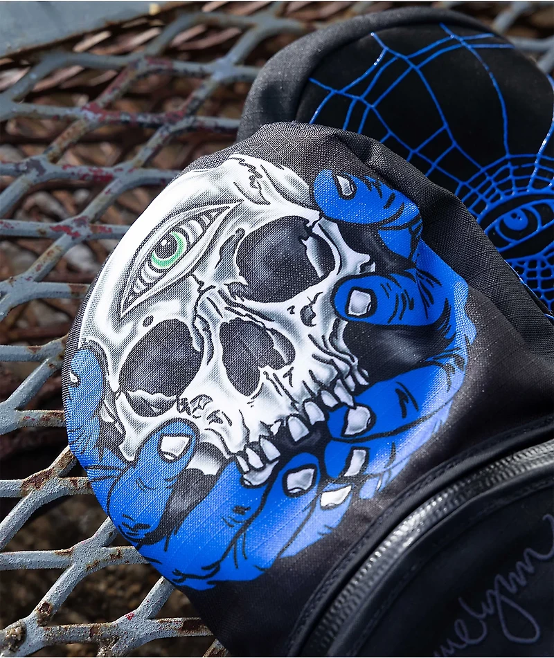 Deathgrip x Jamie Lynn Ghoul Black & Blue Snowboard Mittens