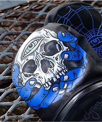 Deathgrip x Jamie Lynn Ghoul Black & Blue Snowboard Mittens