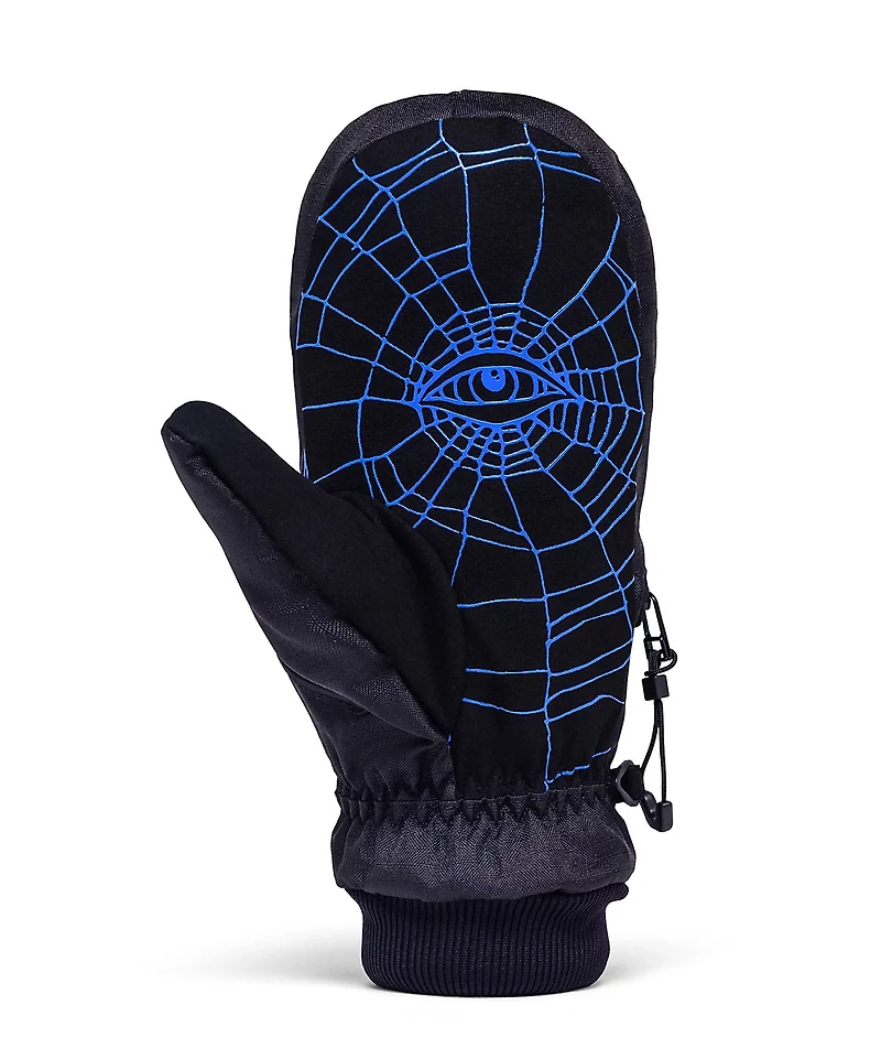 Deathgrip x Jamie Lynn Ghoul Black & Blue Snowboard Mittens