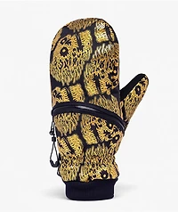 Deathgrip x Liquid Death Ghoul Black & Gold Snowboard Mittens
