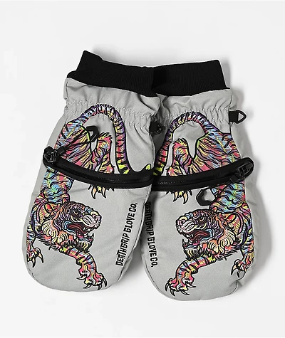Deathgrip x Melodie Perrault Ghoul Grey Snowboard Mittens
