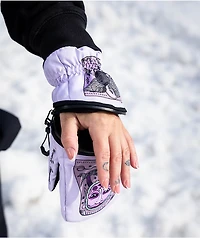 Deathgrip x Melodie Perrault Ghoul Purple Snowboard Mittens
