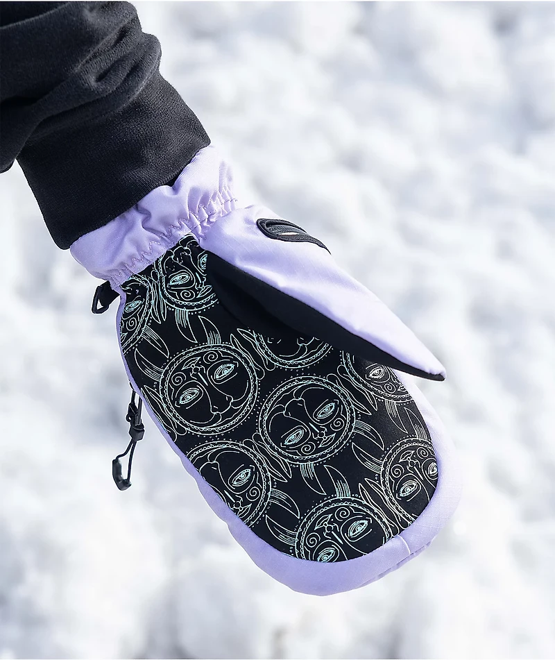 Deathgrip x Melodie Perrault Ghoul Purple Snowboard Mittens