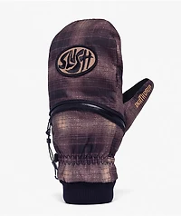 Deathgrip x SLUSH Ghoul Plaid Snowboard Mittens