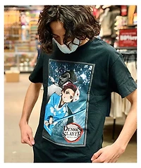 Demon Slayer Back 2 Black T-Shirt
