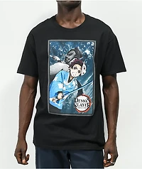 Demon Slayer Back 2 Black T-Shirt