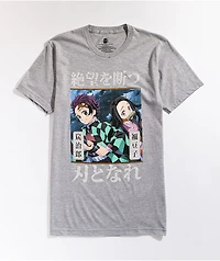 Demon Slayer Grey T-Shirt