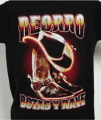 Deorro Botas Y Rave Desert Black T-Shirt