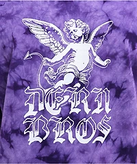 Dern Bros Cherub Purple Tie Dye T-Shirt