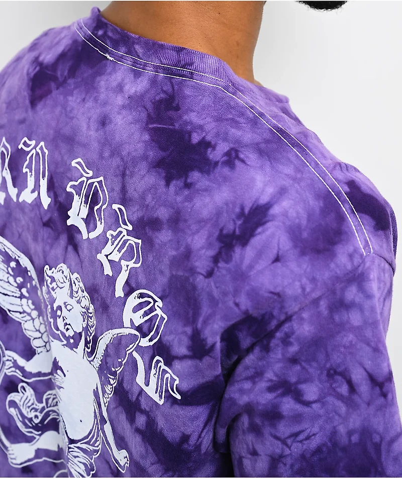 Dern Bros Cherub Purple Tie Dye T-Shirt