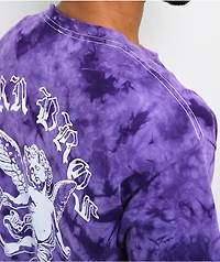 Dern Bros Cherub Purple Tie Dye T-Shirt