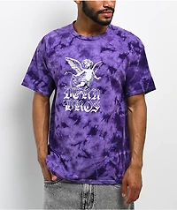 Dern Bros Cherub Purple Tie Dye T-Shirt