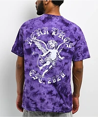 Dern Bros Cherub Purple Tie Dye T-Shirt