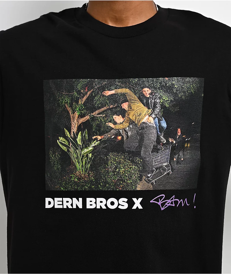 Dern Bros x Bam Black T-Shirt