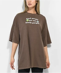Desert Dreamer x Dreyfus Art Kind People Brown T-Shirt