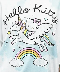 Desert Dreamer x Hello Kitty Unicorn Blue Tie Dye T-Shirt