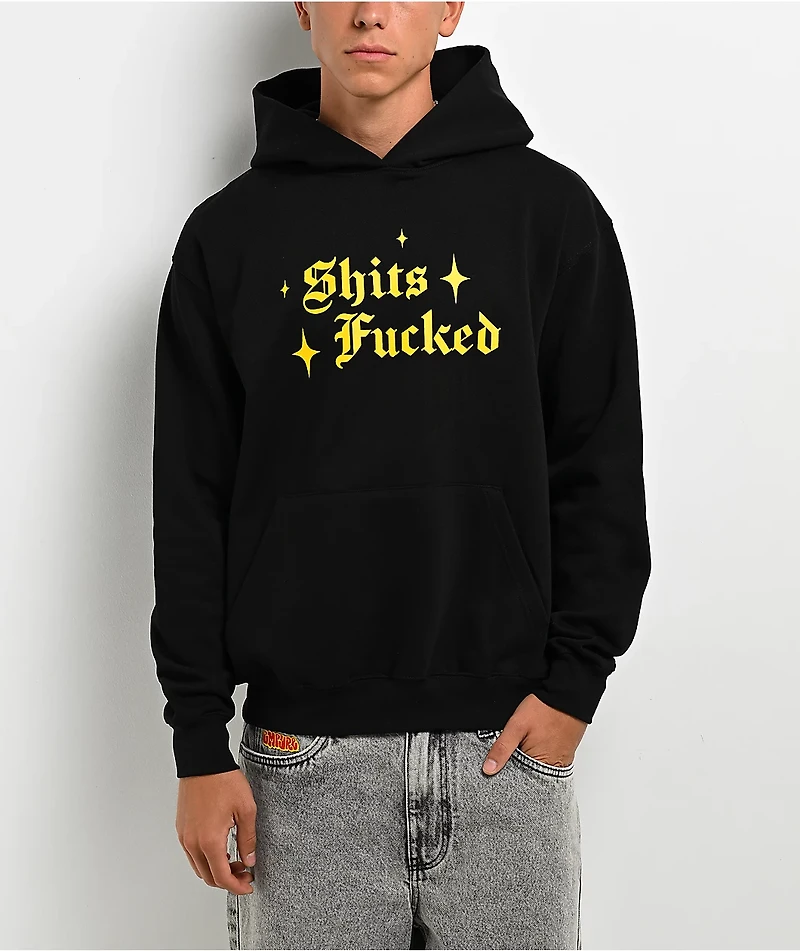 Designer Trash Sparkle Black Hoodie