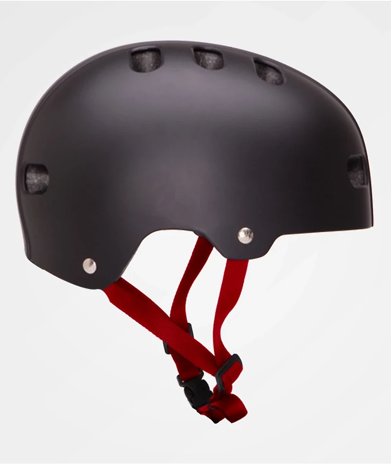 Destroyer Certified Black, White & Red Skateboard Helmet
