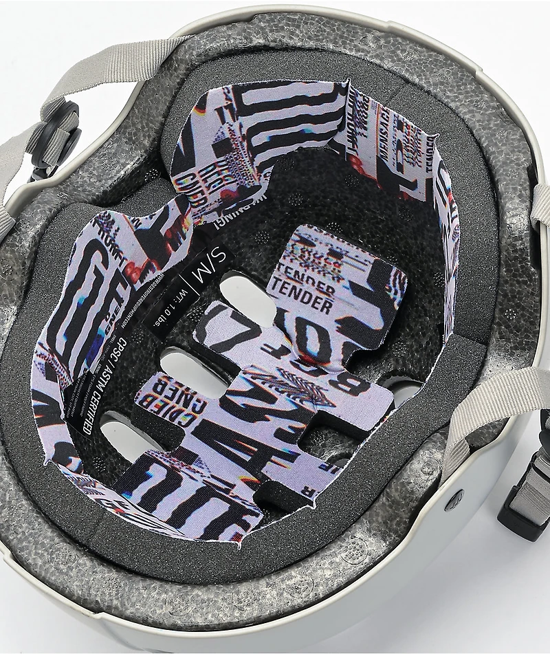 Destroyer Dystopia Grey Skateboard Helmet