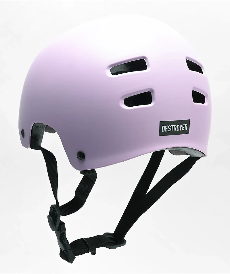 Destroyer Fairmont Certified Pale Purple Skateboard Helmet