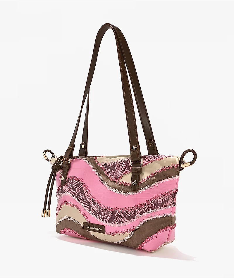 DiFerdinando Desert Stitch Pink Tote Bag