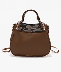 DiFerdinando Lacebound Brown Handbag