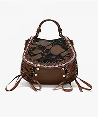 DiFerdinando Lacebound Brown Handbag
