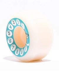 Dial Tone OG Rotary 53mm 101a White Skateboard Wheels