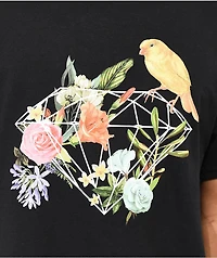 Diamond Supply Co. Canary Flowers Black T-Shirt