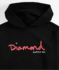 Diamond Supply Co. Kids OG Script Black Hoodie