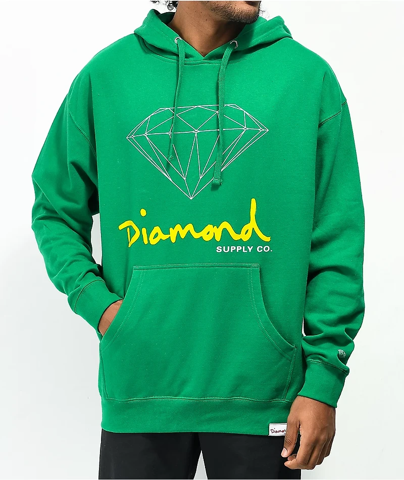 Diamond Supply Co. OG Sign Green Hoodie