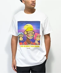 Diamond Supply Co. x Ape 3 Some White T-Shirt