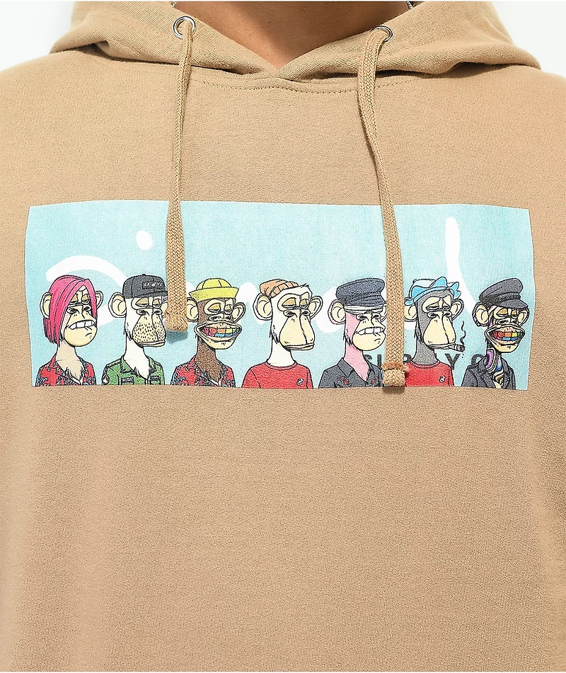 Diamond Supply Co. x Ape All Gang Tan Hoodie