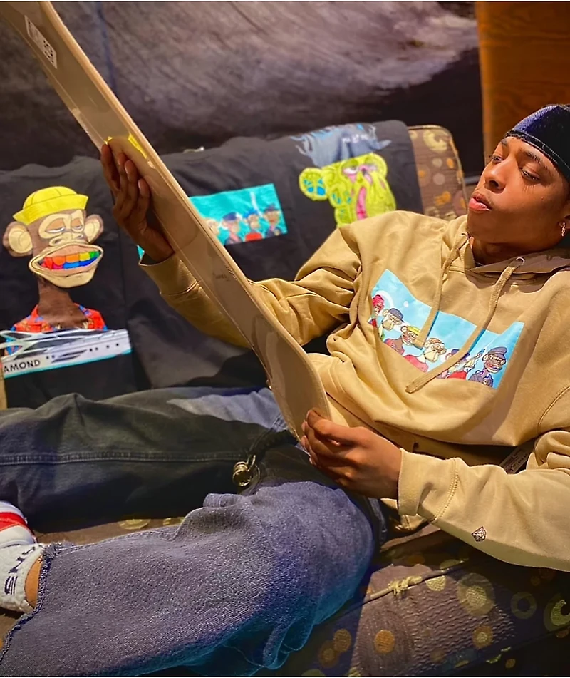 Diamond Supply Co. x Ape All Gang Tan Hoodie