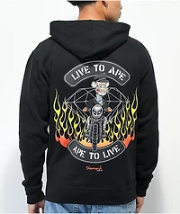 Diamond Supply Co. x Ape Live To Black Zip Hoodie