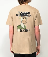 Diamond Supply Co. x Ape Military Cream T-Shirt