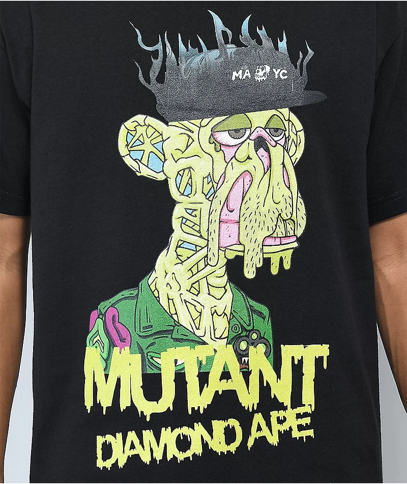 Diamond Supply Co. x Ape Military Mutant Black T-Shirt