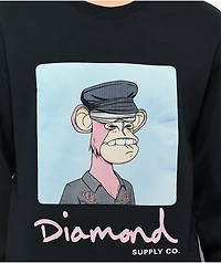 Diamond Supply Co. x Ape Mutant Black Crewneck Sweatshirt