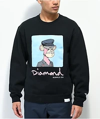 Diamond Supply Co. x Ape Mutant Black Crewneck Sweatshirt