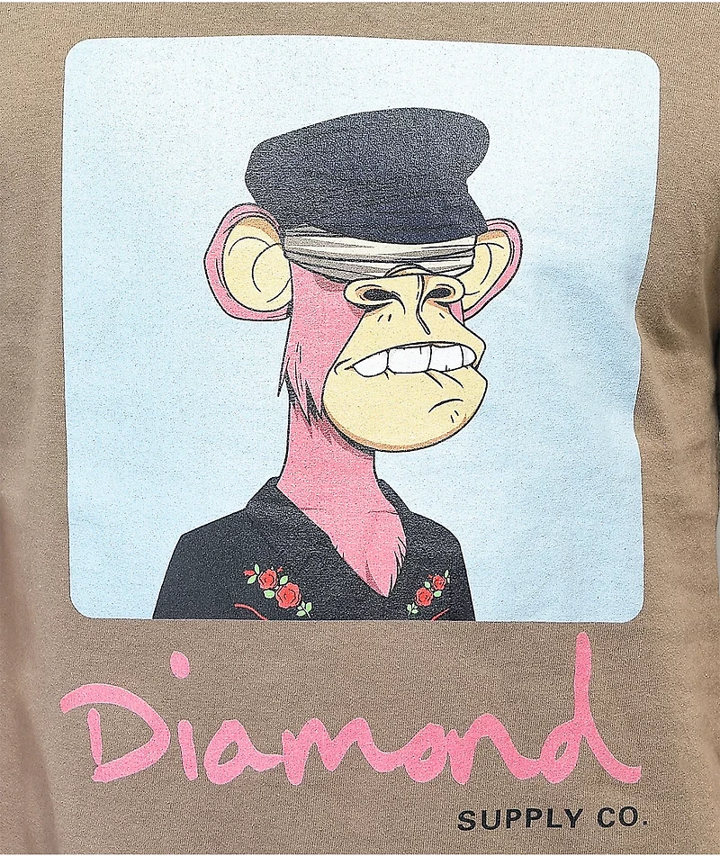 Diamond Supply Co. x Ape Mutant Brown T-Shirt