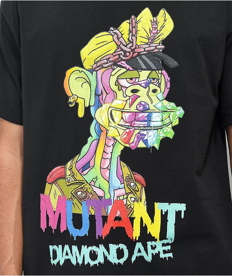 Diamond Supply Co. x Ape Mutant Biker Black T-Shirt