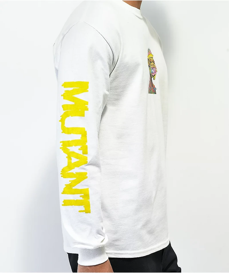 Diamond Supply Co. x Ape Mutant White Long Sleeve T-Shirt