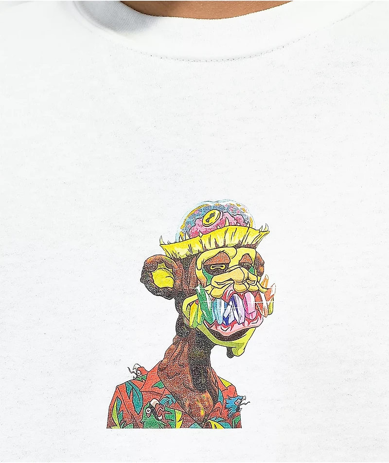 Diamond Supply Co. x Ape Mutant White Long Sleeve T-Shirt