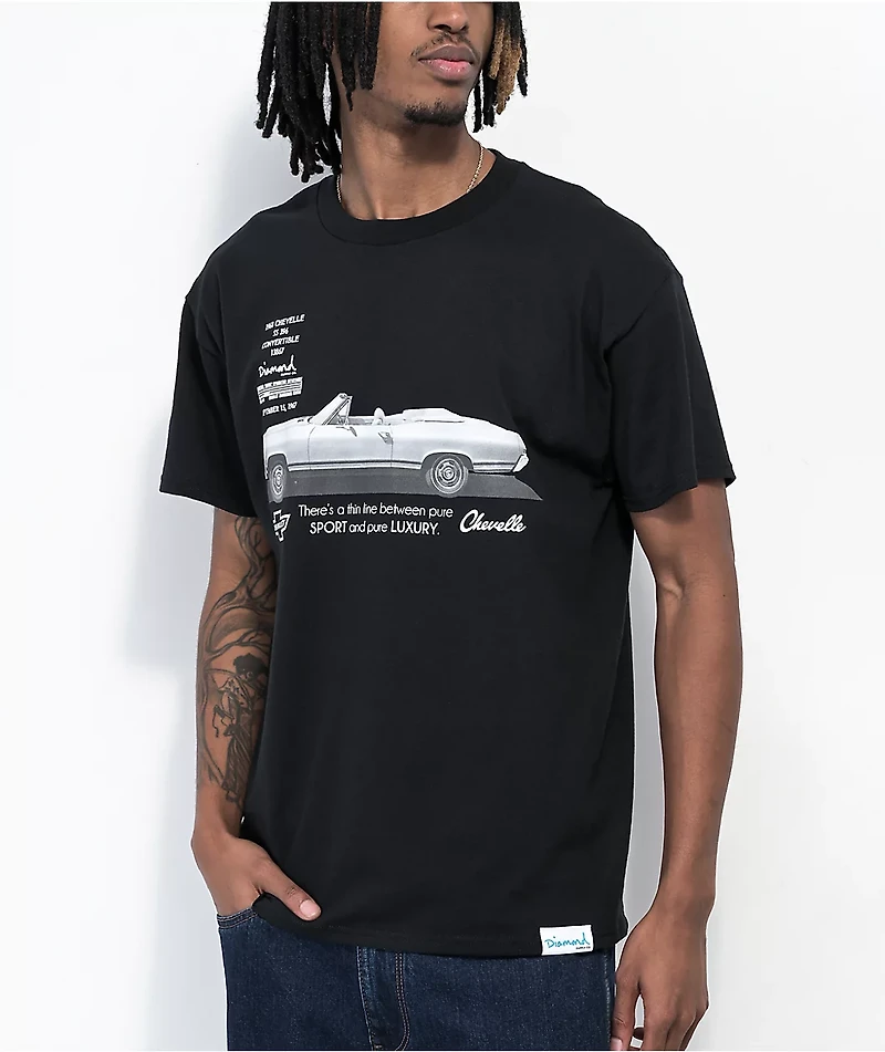 Diamond Supply Co. x Chevrolet 68 Chevelle Black T-Shirt