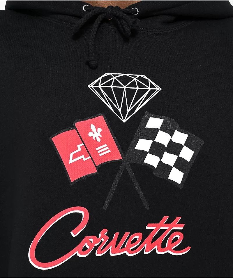 Diamond Supply Co. x Chevrolet Corvette Black Hoodie