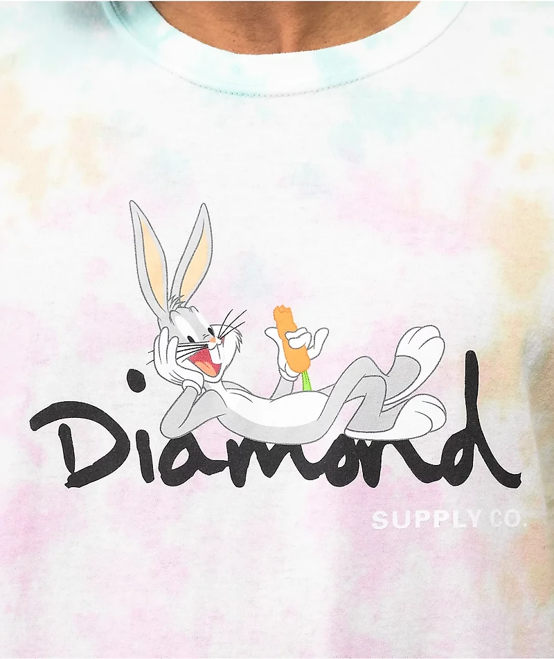 Diamond Supply Co. x Looney Tunes Bugs OG Snowcone Tie Dye T-Shirt