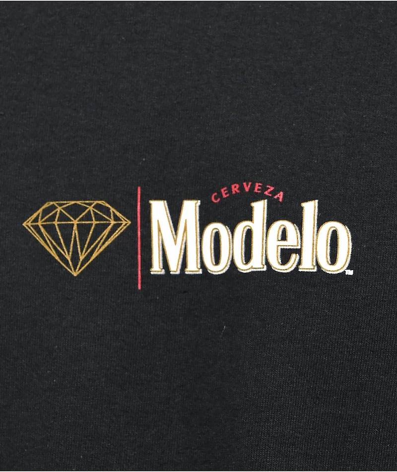 Diamond Supply Co. x Modelo Especial Black T-Shirt