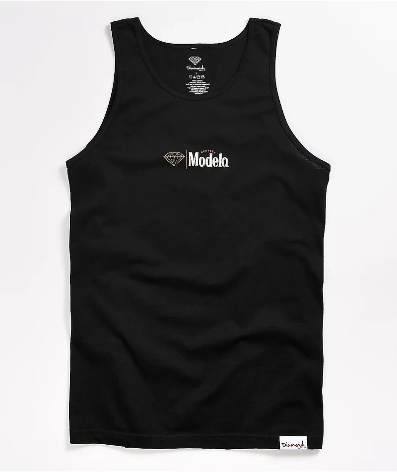 Diamond Supply Co. x Modelo Especial Black Tank Top