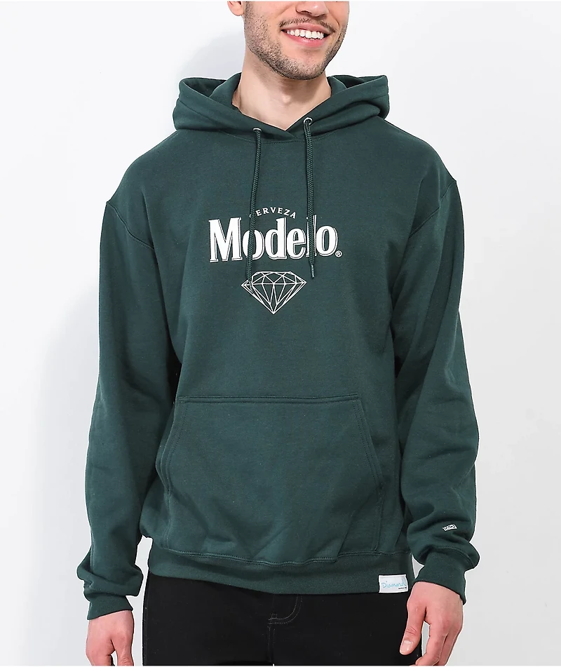 Diamond Supply Co. x Modelo Tradition Green Hoodie