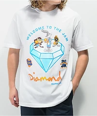 Diamond Supply Co. x Space Jam Welcome To The White T-Shirt